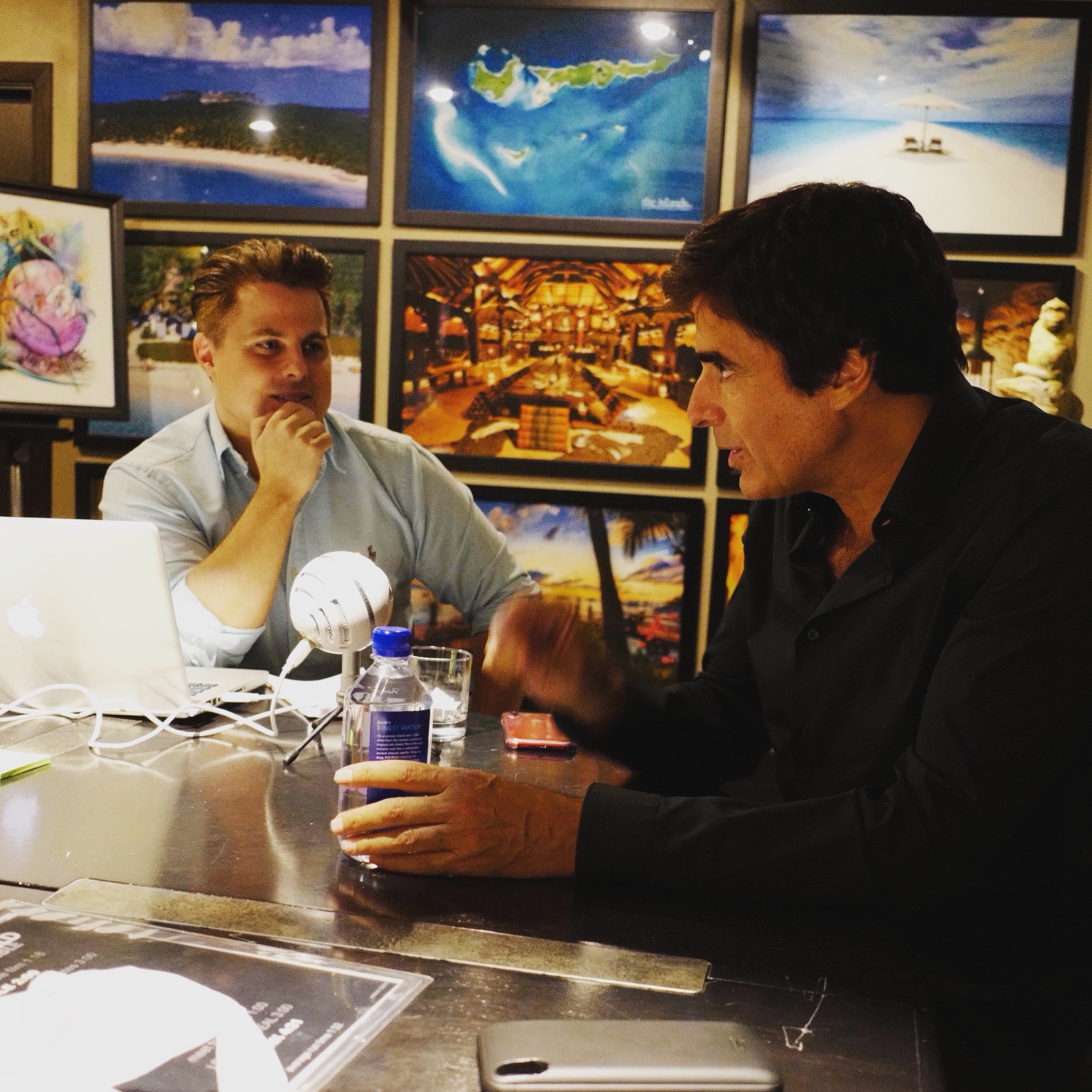 Richard Young interviewing David Copperfield